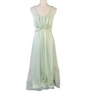 Light Green Chiffon Slip Dress Chemise